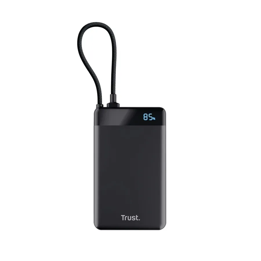 TRUST FIERA 10.000 POWERBANK FIXED CABLE