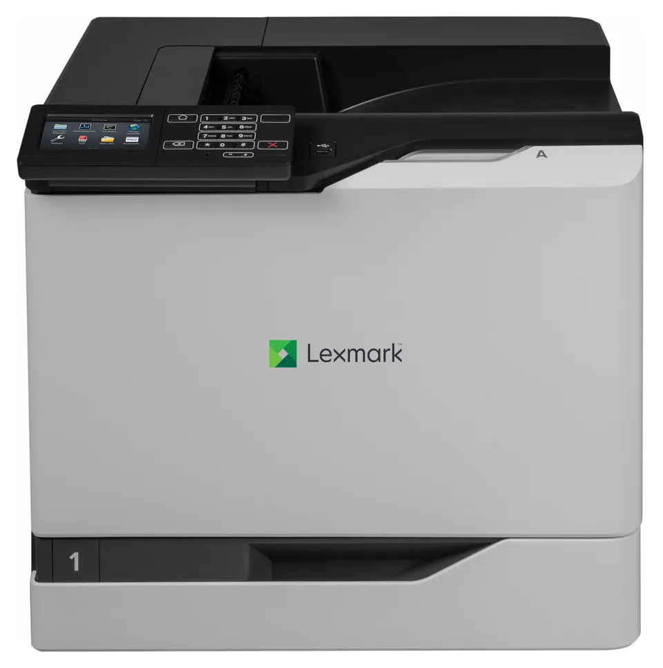 Lexmark CS820de – barevná laserová tiskárna A4, 57 str./min, duplex, Gigabit Ethernet, dotykový displej