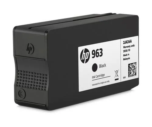 HP 3JA26AE originální náplň černá č.963 (black, cca 1000 stran) (pro OfficeJet Pro 9010, 9013, 9020, 9023, 9022e)