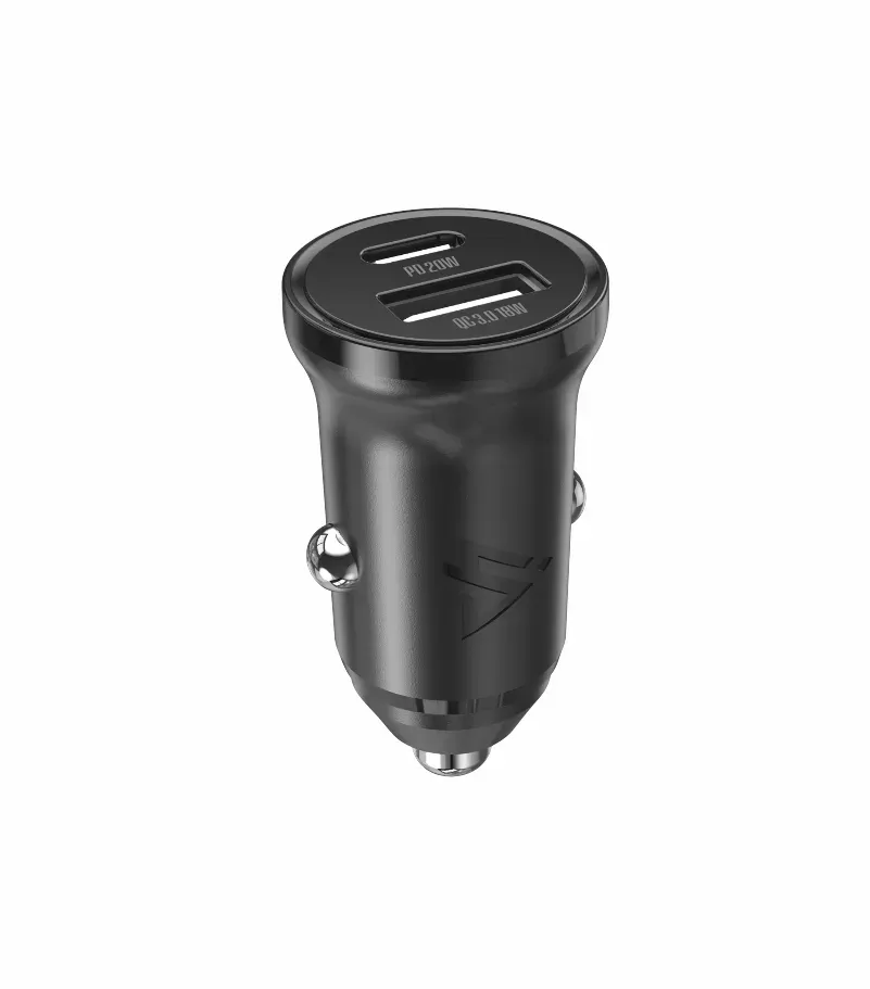 AUTONABÍJEČKA CL-04, PD, 30W, USB-C + USB-A ČERNÁ