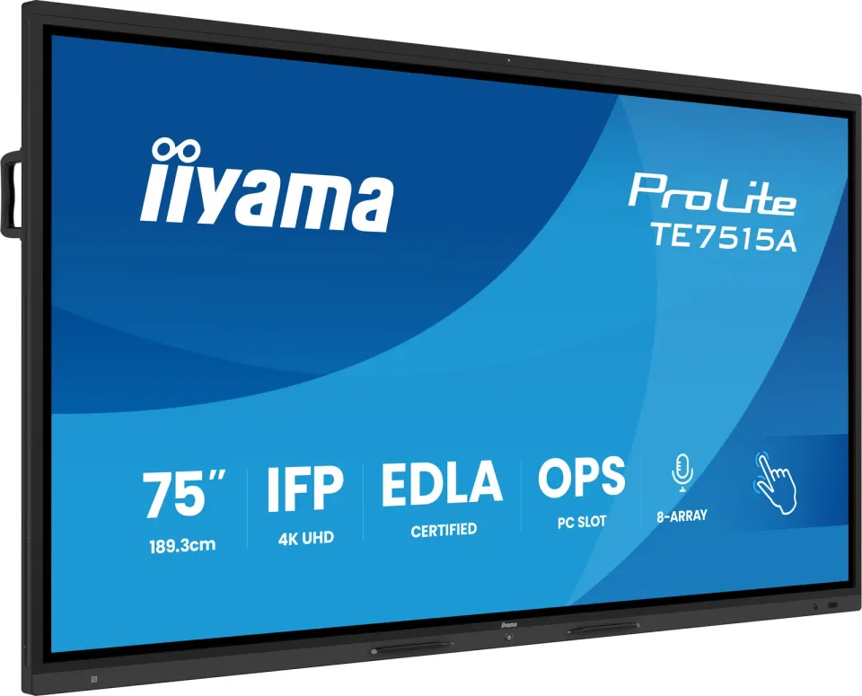 75" iiyama TE7515A-B2AG:VA,4K,EDLA,NFC