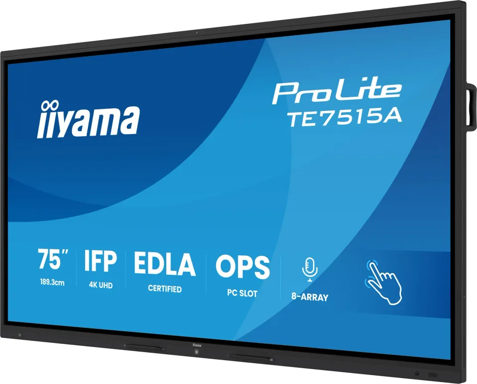 75" iiyama TE7515A-B2AG:VA,4K,EDLA,NFC