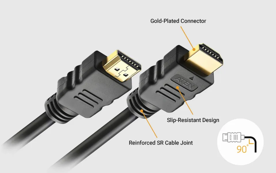 ATEN 1 m High Speed HDMI 2.0 Cable with Ethernet