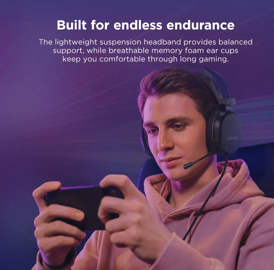 Lenovo Legion H320 7.1 Gaming Headset - Black