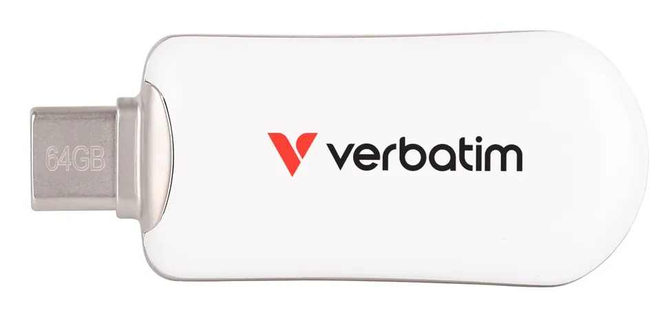 VERBATIM Plectra 64GB USB-C 3.2 Gen 1 bílá