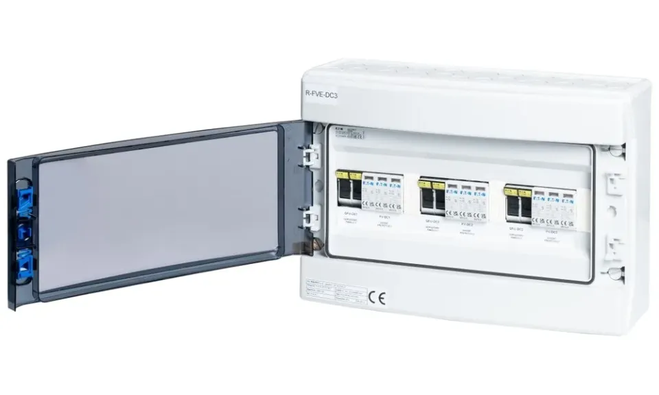 Solarmi DC3 osazený rozvaděč pro fotovoltaiku, 3x svodič, 3x odpojovač, pojistky, 3x15A, 1000V,