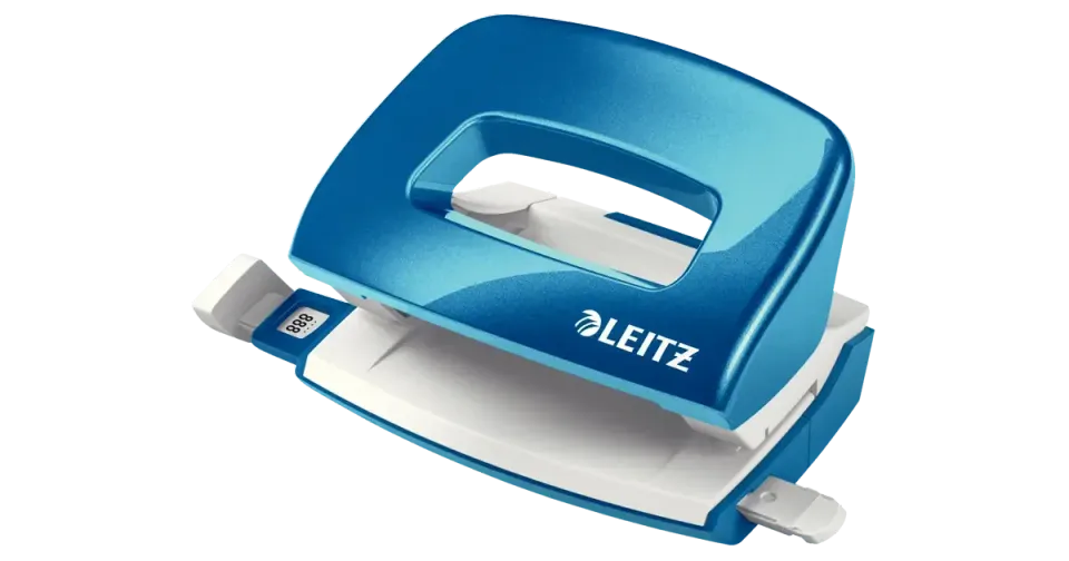 LEITZ Mini děrovačka NeXXt 5060, metalická modrá