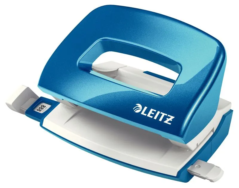 LEITZ Mini děrovačka NeXXt 5060, metalická modrá