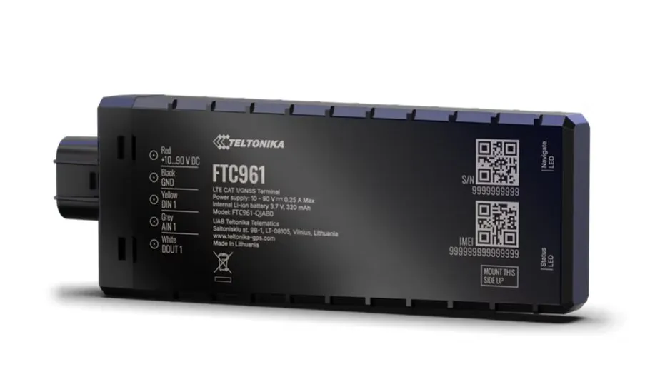 TELTONIKA TELEMATICS FTC961 – GPS lokátor s podporou 4G LTE Cat 1, GNSS, IP6