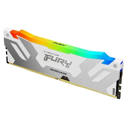 KINGSTON 16GB 6400MT/s DDR5 CL32 DIMM FURY Renegade RGB White XMP