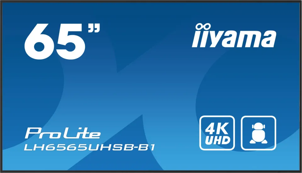 65" iiyama LH6565UHSB-B1:IPS,4K UHD,Android,24/7
