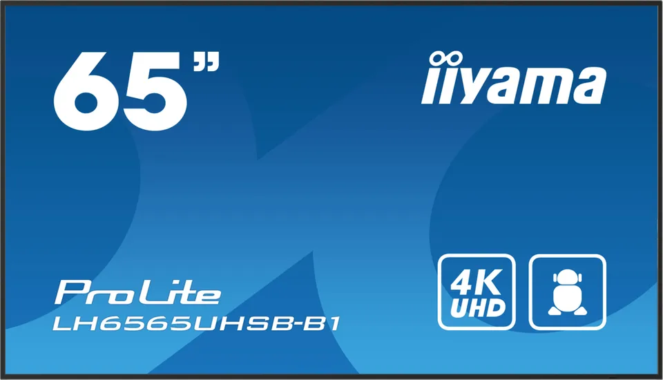 65" iiyama LH6565UHSB-B1:IPS,4K UHD,Android,24/7
