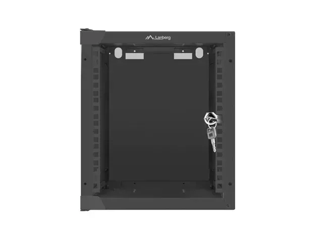 LANBERG RACKOVÁ SKŘÍŇ 10" PRO MONTÁŽ NA STĚNU 6U/280X310 (FLAT PACK) S PROSKLENÝMI DVEŘMI ČERNÁ