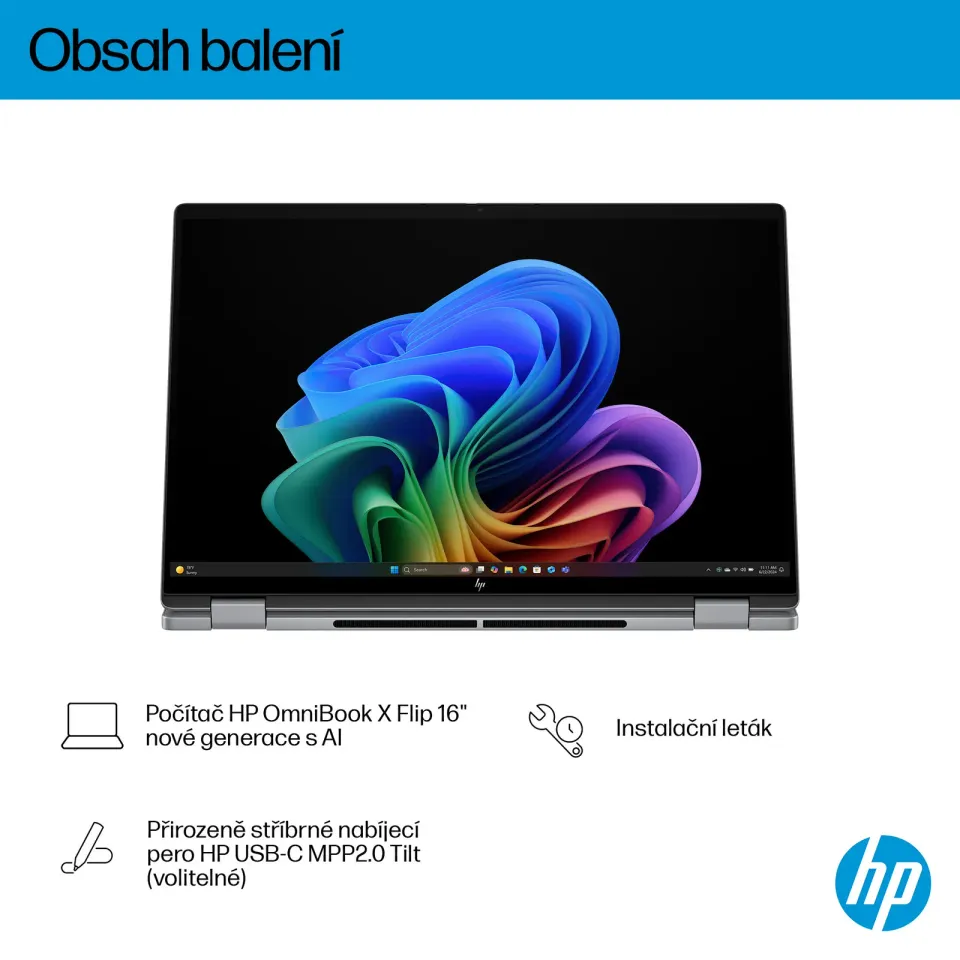 HP Omnibook X Flip/16-ar0433nc/AI7-350/16"/2880x1800/T/32GB/1TB/AMD int/W11H/Gray/2R NBD