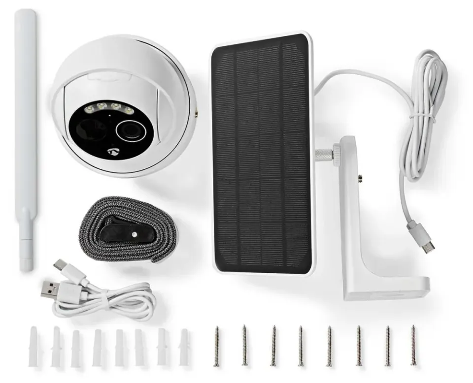 Nedis SIMCBO50WT - SmartLife Venkovní Kamera| 4G | Náklon | Full HD 1080p | IP65