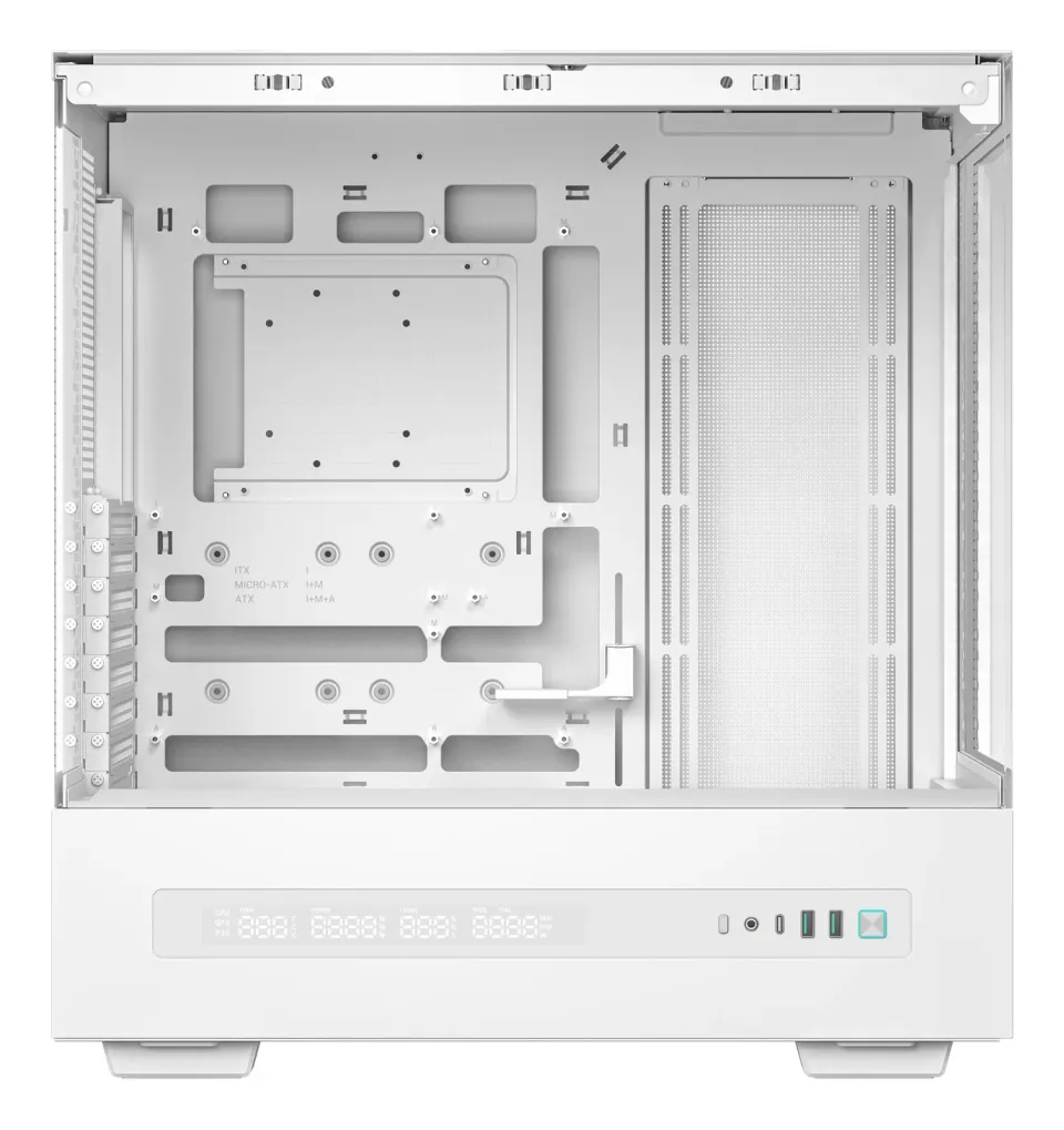 DEEPCOOL Case CH690 DIGITAL WH, ATX, Průhledná bočnice, bílá