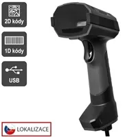 Virtuos CCD 2D průmyslová čtečka HT-857, USB, tmavě šedá