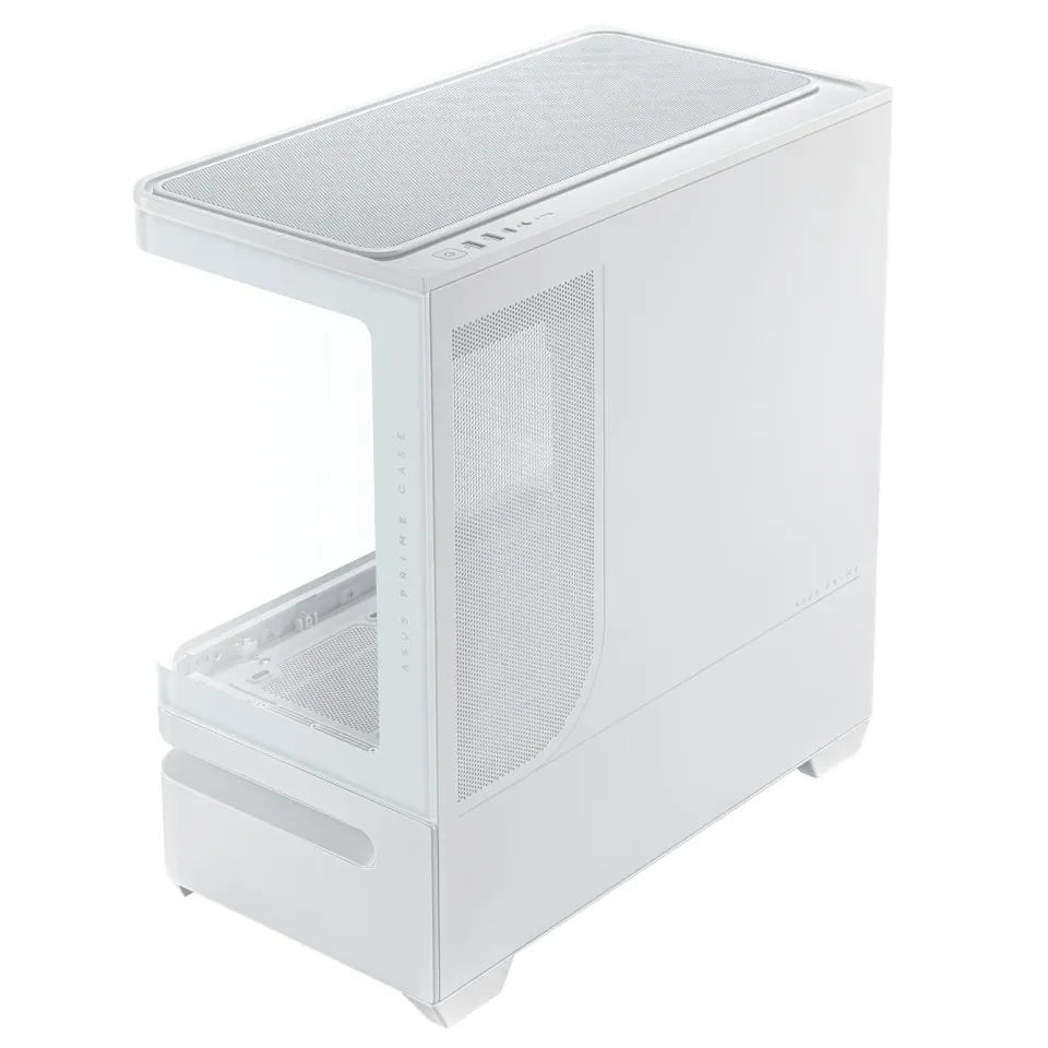 ASUS Case AP202 PRIME CASE, mATX, Průhledná bočnice, 3x 120mm ARGB Fan, bílá