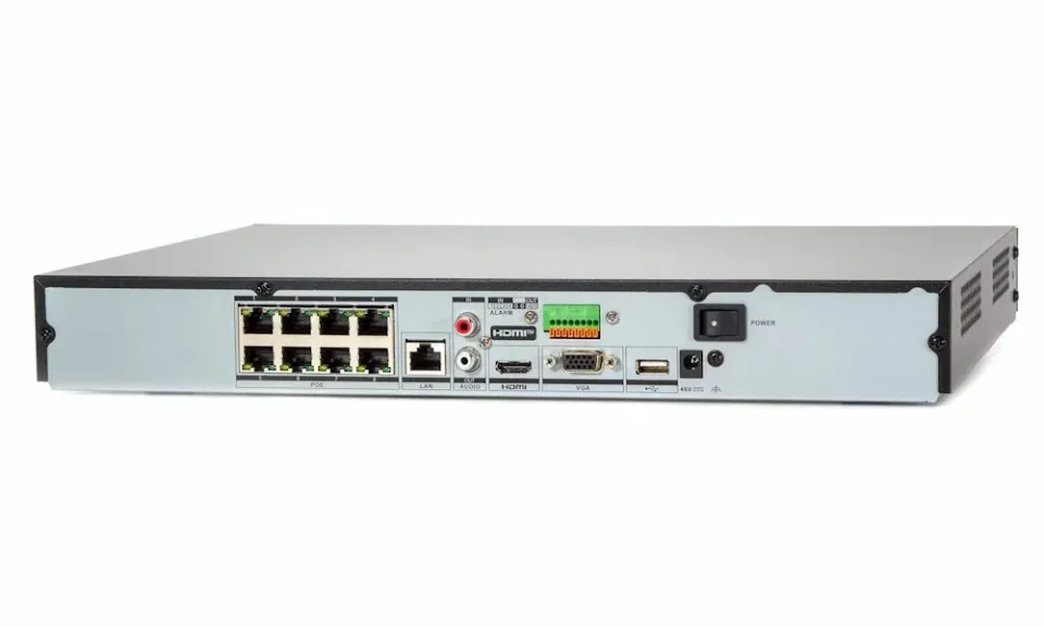 Hikvision NVR DS-7608NXI-K2/8P(D) - 8x IP/ 12Mpix/ 160Mbit/ 2x HDD/ 1x LAN/ Alarm I/O/ 8x PoE/ AcuSense