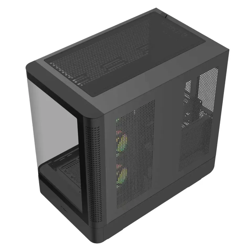 FSP M581-BA/Midi Tower/Transpar./Černá