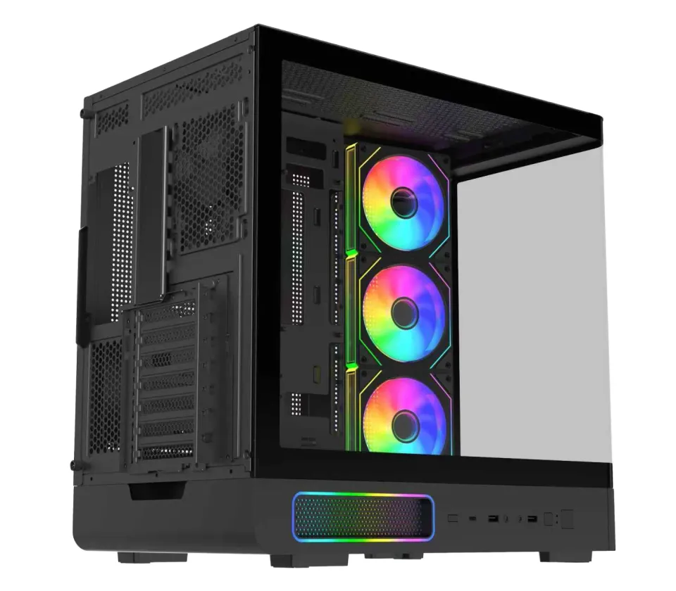 FSP M581-BA/Midi Tower/Transpar./Černá