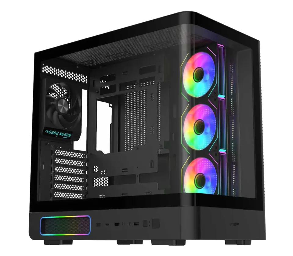 FSP M581-BA/Midi Tower/Transpar./Černá