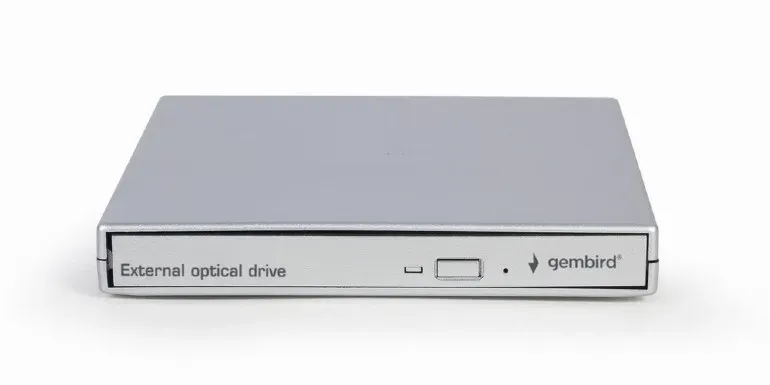 GEMBIRD externí mechanika DVD, USB 2.0, stříbrná