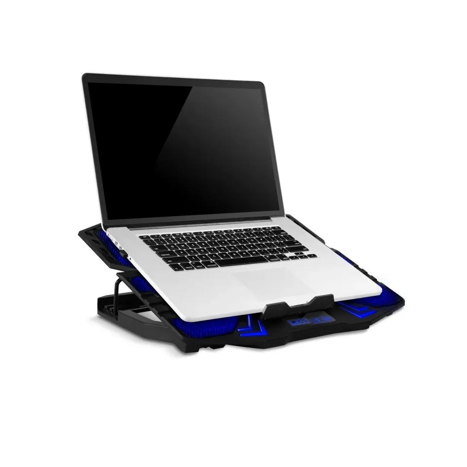 EVOLVEO Ania 5, chladicí podstavec pro notebook, modré podsvícení, polohovatelný