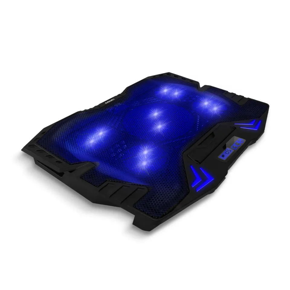 EVOLVEO Ania 5, chladicí podstavec pro notebook, modré podsvícení, polohovatelný