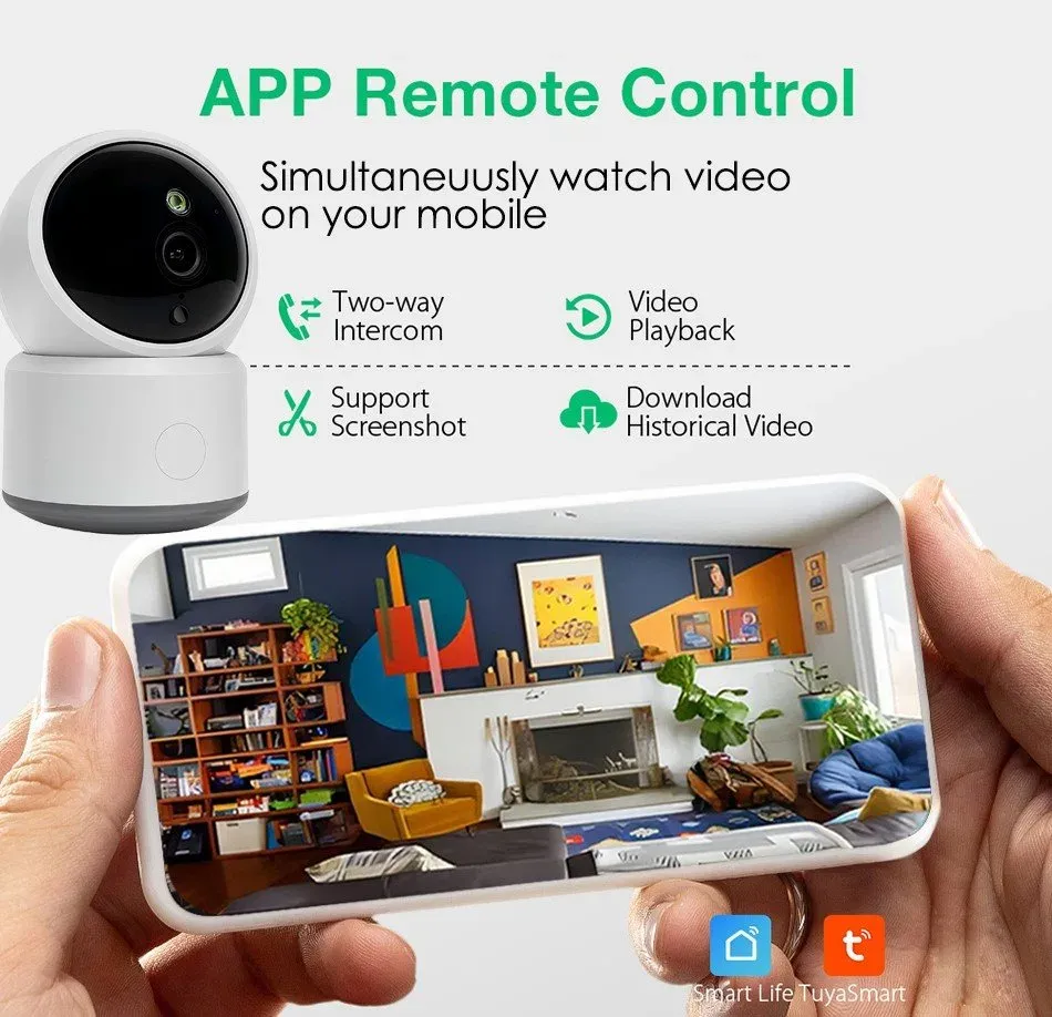 IMMAX NEO LITE SMART Security vnitřní kamera, P/T, Wi-Fi 2,4GHz a 5GHz, 4MP, ONVIF, TUYA