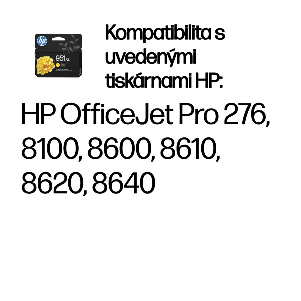 HP CN048AE originální náplň žlutá č.951XL velká (cca 1500 stran, yellow, pro OJ 8100, 8600)