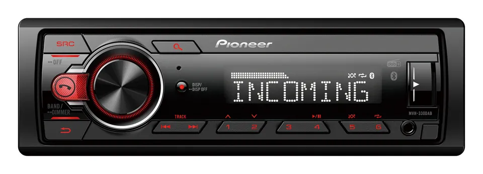 Pioneer MVH-330DAB autorádio s USB, Bluetooth a DAB tunerem