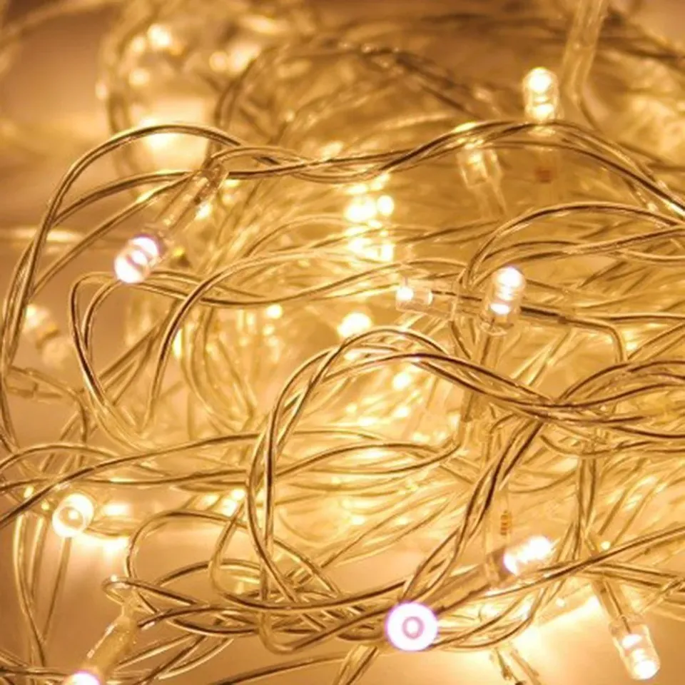 COLORWAY LED řetěz/ vnitřní / 100 LED / délka 10m / teplá bílá/ 8 funkcí/ napájení USB