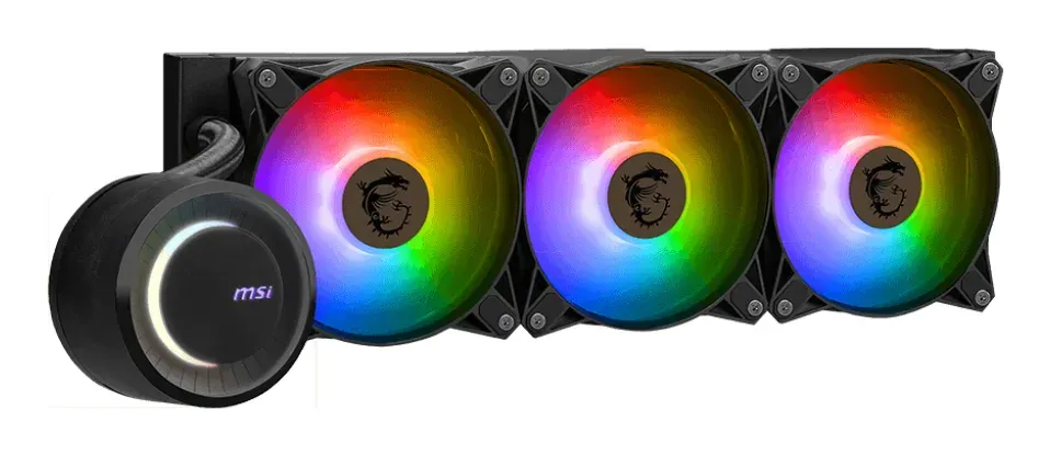 MSI vodní chladič CPU MAG CORELIQUID E360/ 3x 120mm ARGB fan/ podpora LGA1700