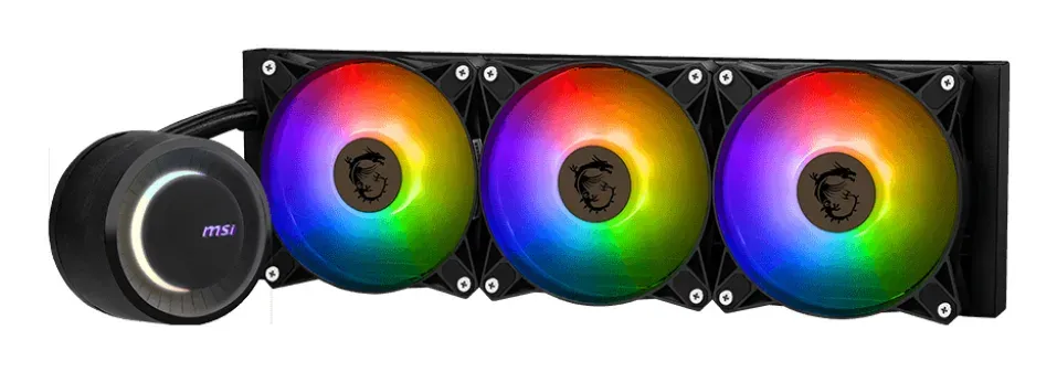 MSI vodní chladič CPU MAG CORELIQUID E360/ 3x 120mm ARGB fan/ podpora LGA1700