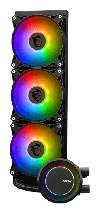 MSI vodní chladič CPU MAG CORELIQUID E360/ 3x 120mm ARGB fan/ podpora LGA1700