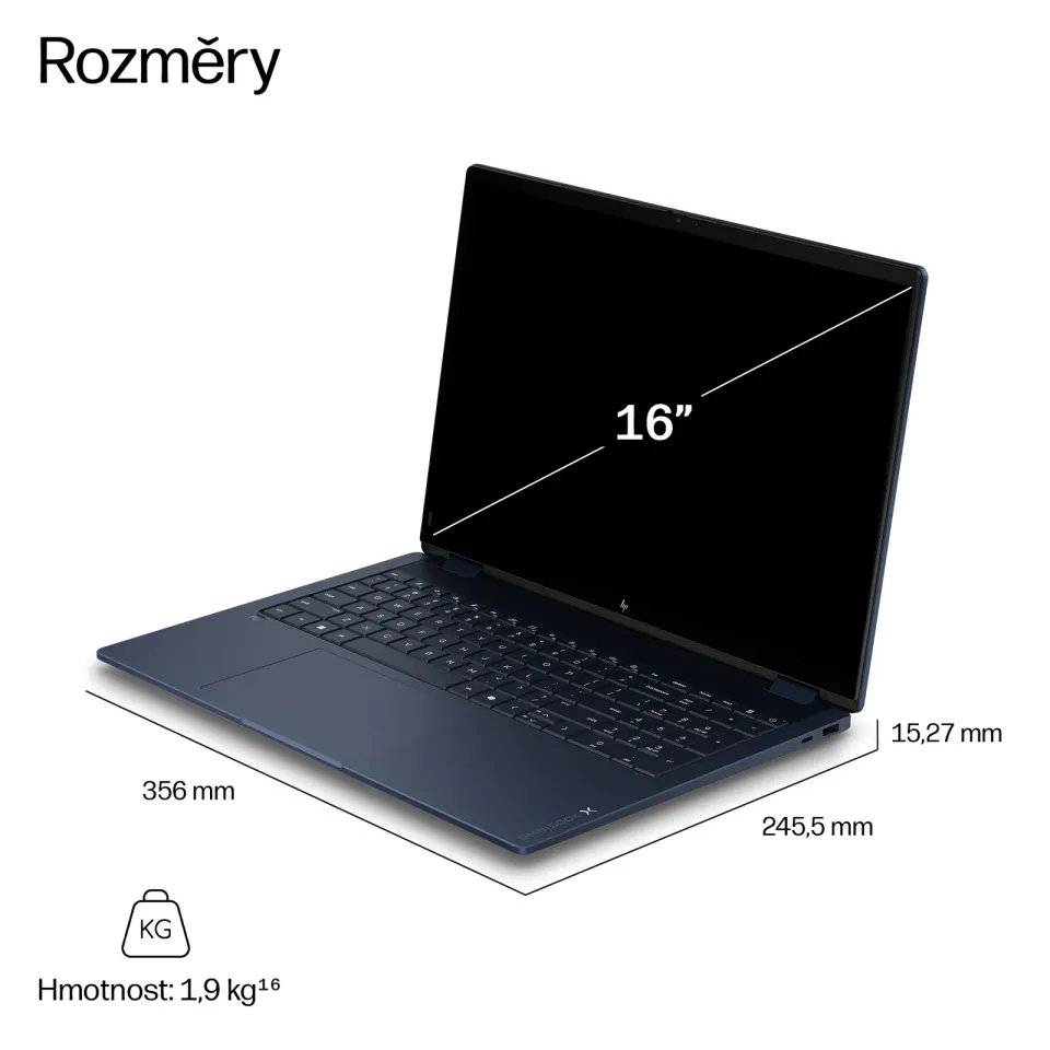NTB HP OmniBook X Flip NG AI PC 16-cc0002ncx,Ryzen AI 7 445 (6C) 50 NPU TOPs,50 TOPS,Touch/16.0" 3K,24GB,Win11,2Y