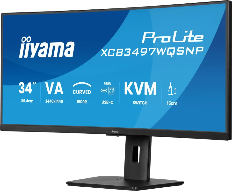 iiyama ProLite/XCB3497WQSNP-B1/34"/VA/wQHD/120Hz/0,4ms/Black/3R