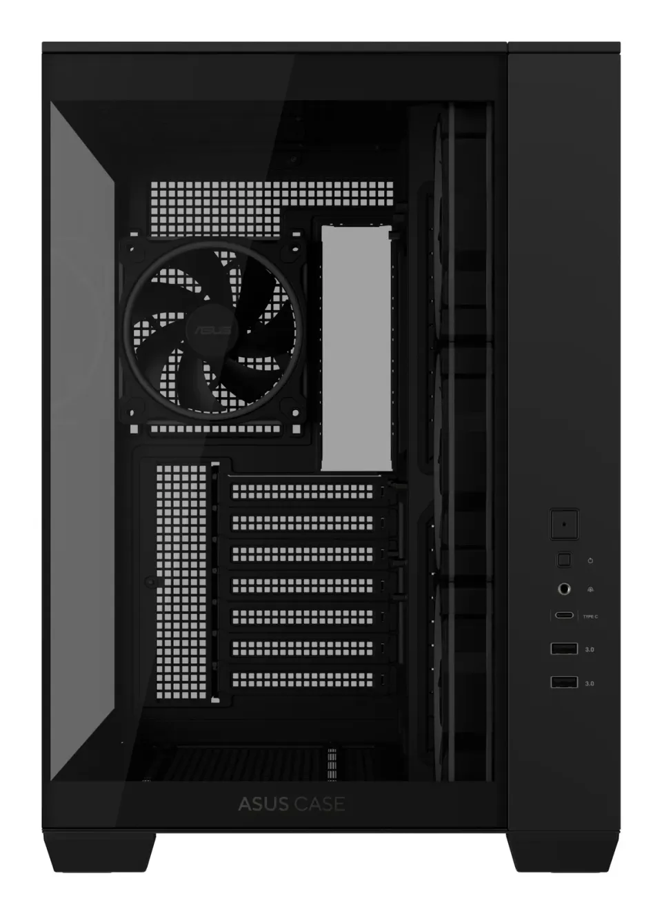 ASUS Case A32 PLUS TG ARGB, ATX, Průhledná bočnice, 4x 120mm ARGB Fan, Černá