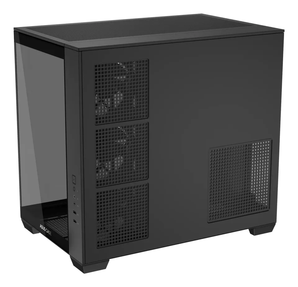 ASUS Case A32 PLUS TG ARGB, ATX, Průhledná bočnice, 4x 120mm ARGB Fan, Černá