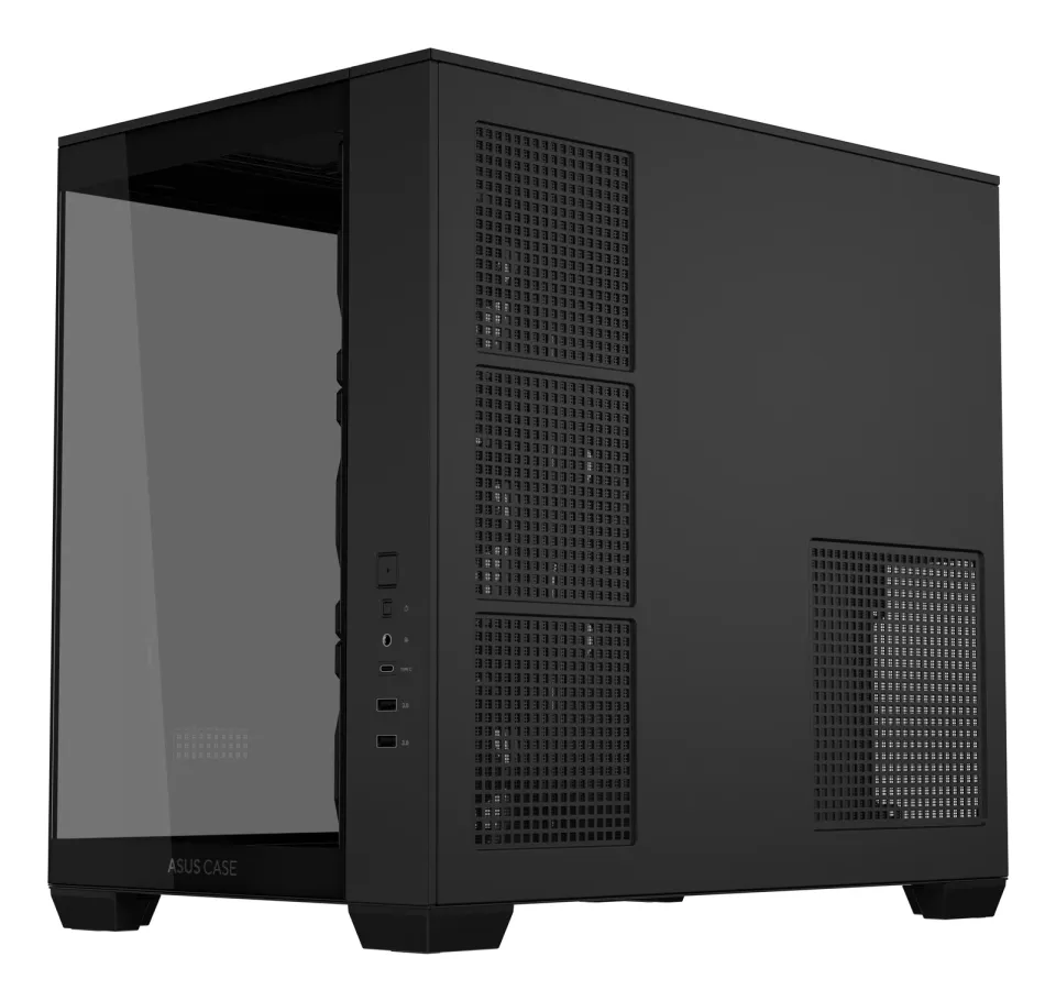 ASUS Case A32 PLUS TG ARGB, ATX, Průhledná bočnice, 4x 120mm ARGB Fan, Černá