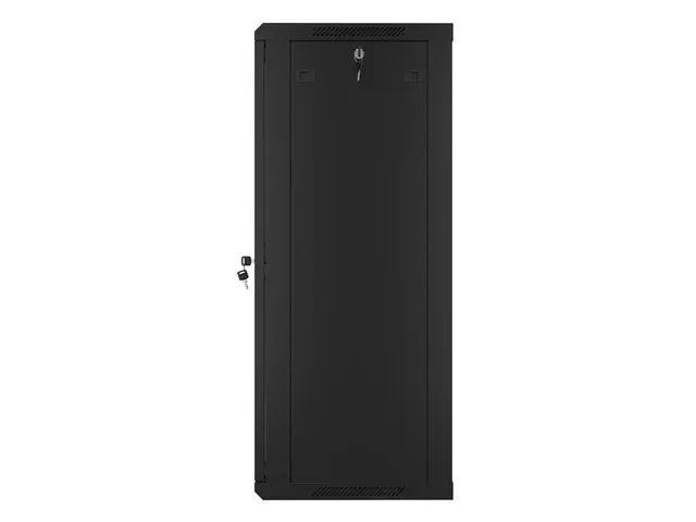 LANBERG 19" RACKOVÁ SKŘÍŇ PRO MONTÁŽ NA STĚNU 22U/600X450 (FLAT PACK) S PROSKLENÝMI DVEŘMI ČERNÁ V2