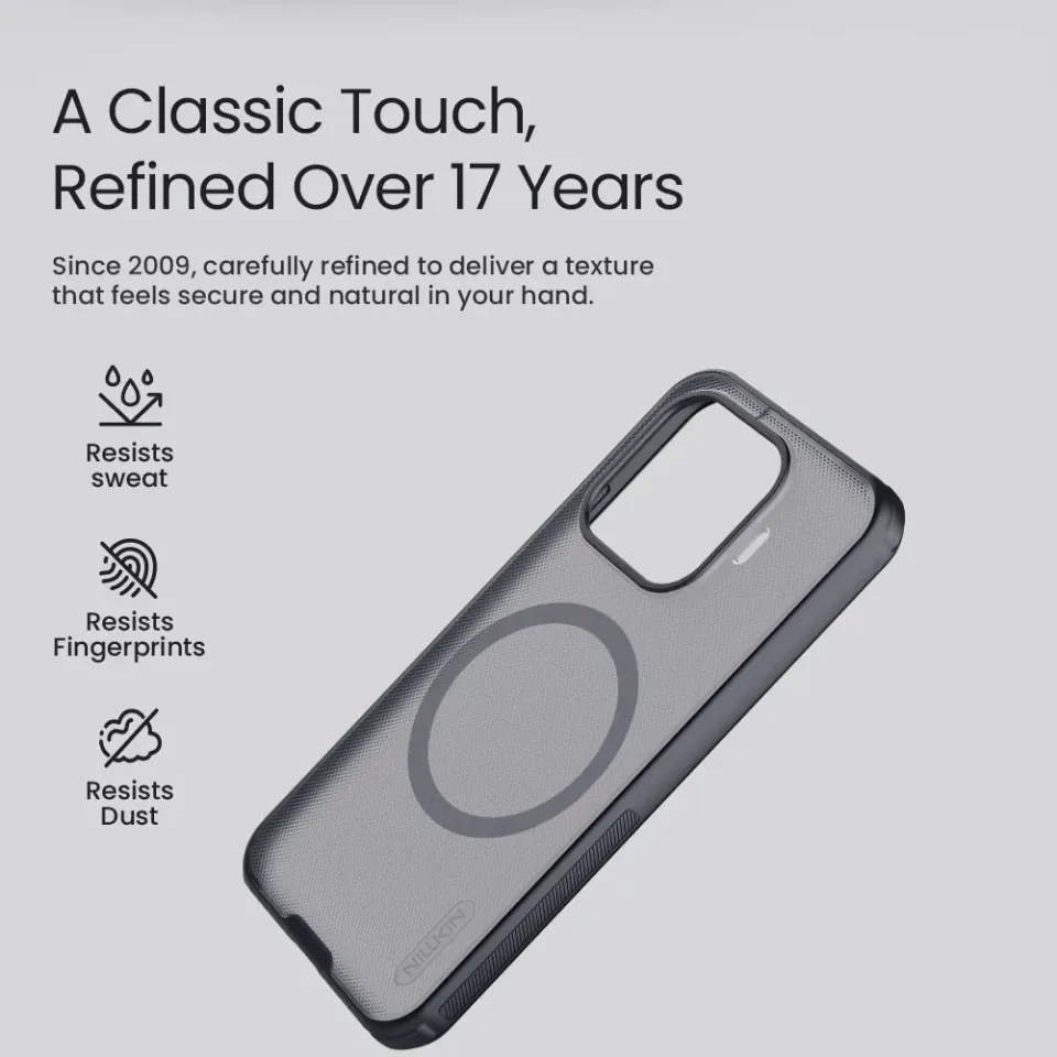 Nillkin Super Frosted PRO Magnetic Zadní Kryt pro Xiaomi 17T Transparent Black