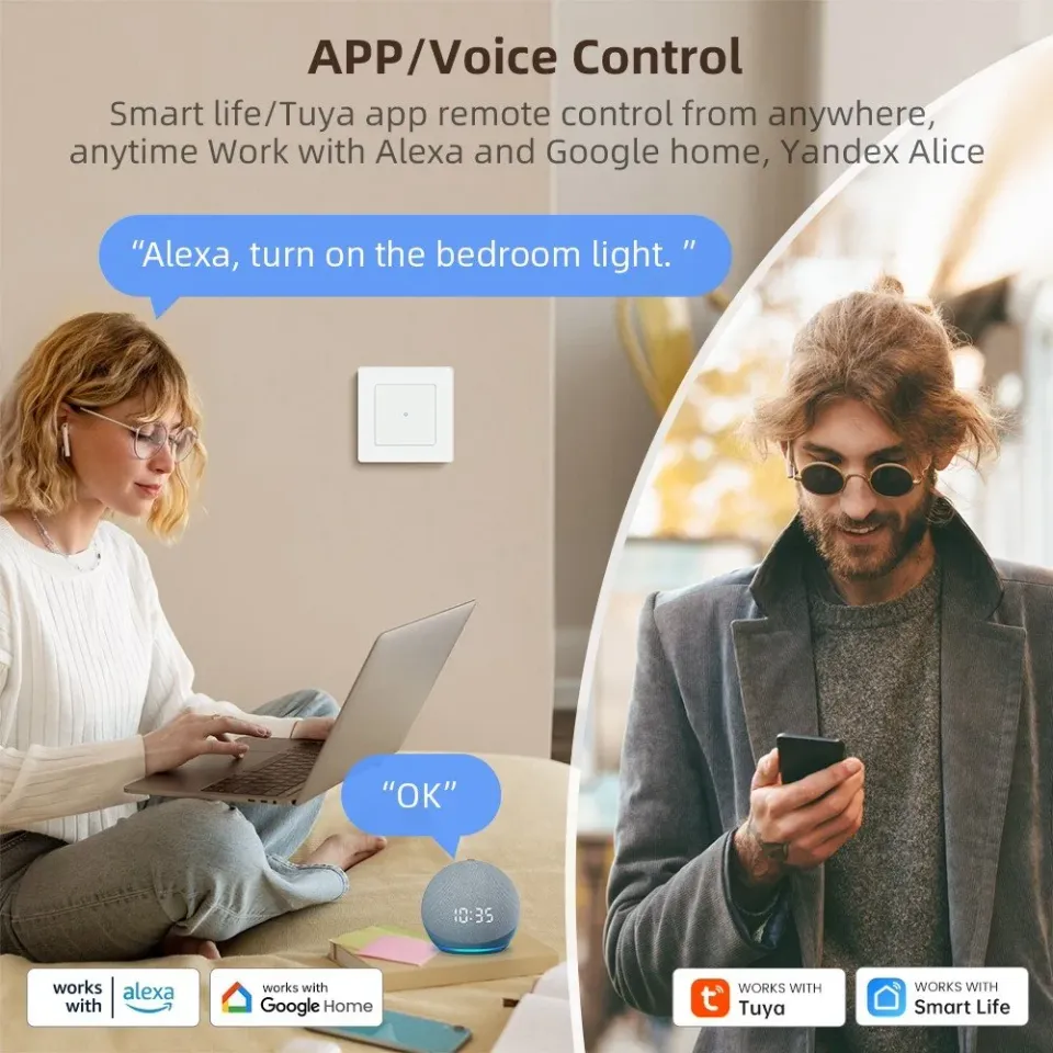 IMMAX NEO SMART vypínač Nexa 1-tlačítkový, Wi-Fi, 230V, TUYA