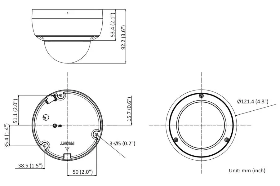 Hikvision DS-2CD2186G2-ISU(2.8mm)(C)(BLACK) - 8MPix IP Dome AcuSense kamera; IR 30m, Audio, Alarm, mikrofon, IK10; černá