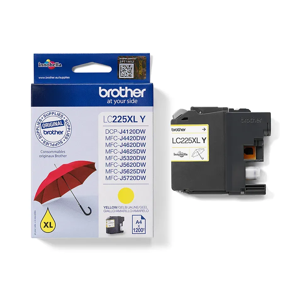 Brother LC-225XLY (inkoust yellow, 1 200 str.@ 5% draft)
