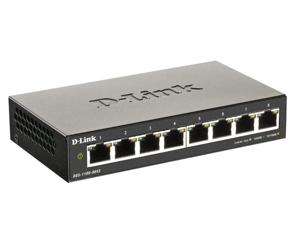 D-Link DGS-1100-08V2 Easy Smart Switch 10/100/1000