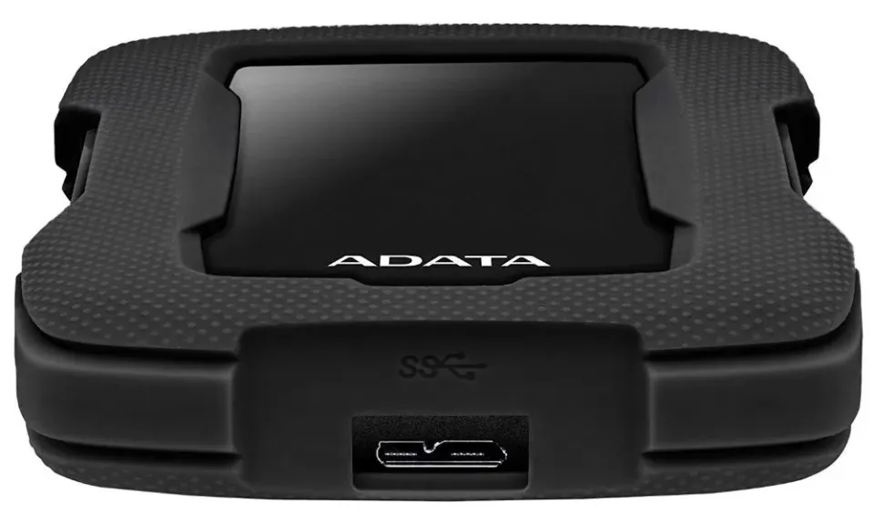 ADATA Externí HDD 1TB USB 3.1 HD330, BLACK COLOR BOX, černý (gumový, nárazu odolný)