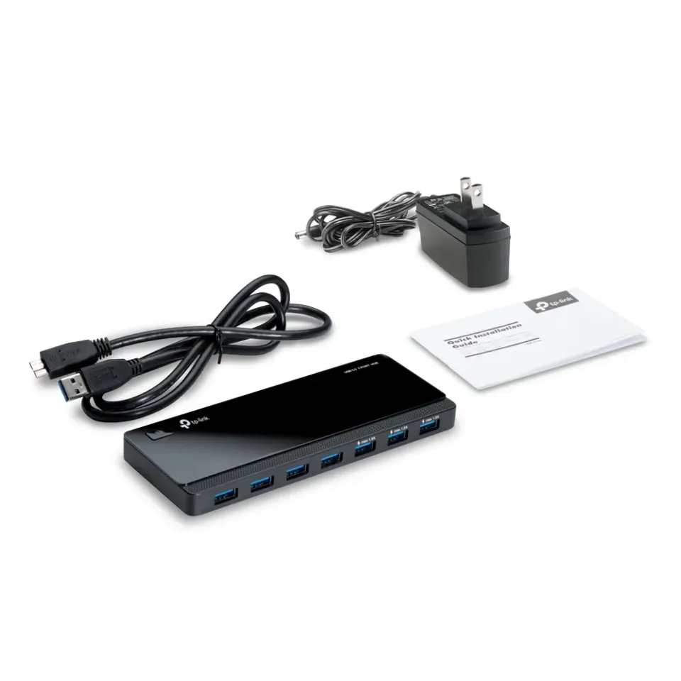 TP-LINK UH700 7 ports USB 3.0 Hub 7 12V/2,5A ext. napájení