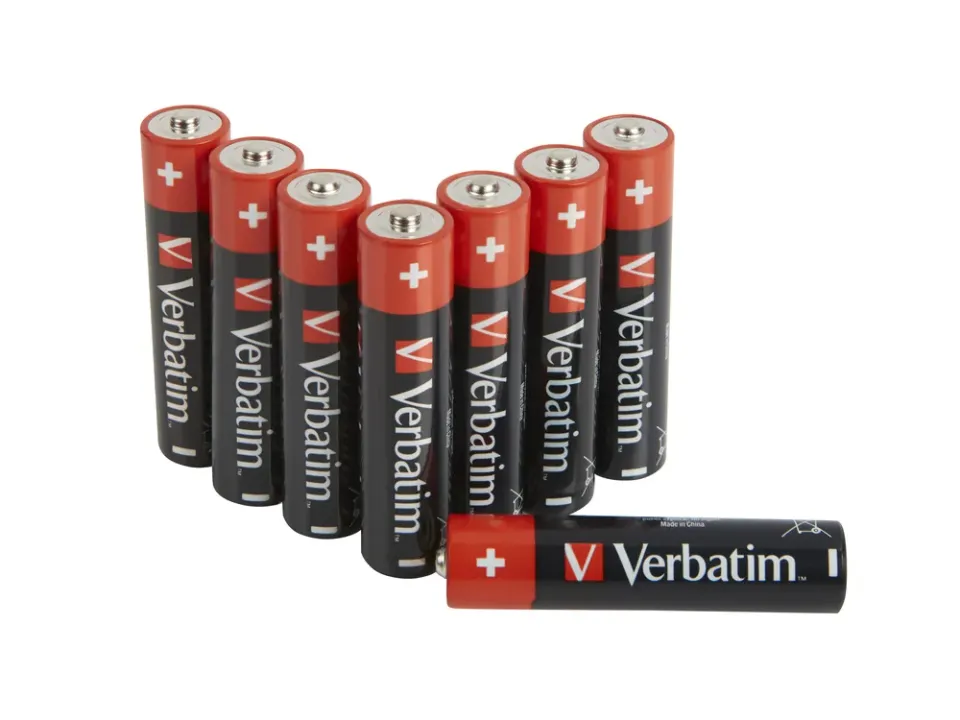 VERBATIM Alkalické baterie AAA, 8 PACK , LR03